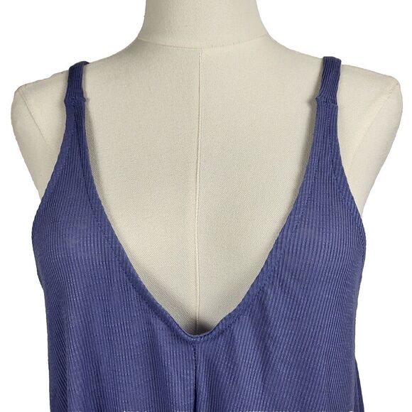 NEW Free People Intimately Dani Lavender Tank Small Dusty Iris Ribbed Knit - Picture 9 of 13